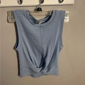 Altard State blue knit twist tank